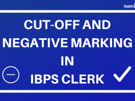 Cut-Off and Negative Marking in IBPS CLERK