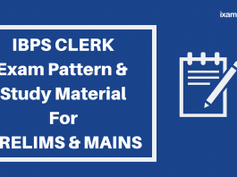 IBPS CLERK Exam Pattern & Study Material