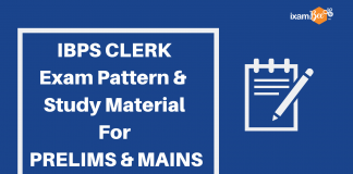 IBPS CLERK Exam Pattern & Study Material