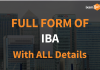 Full Form of IBA