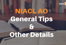 NIACL AO General Tips & Other Details