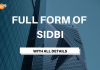 Full Form of SIDBI with all details