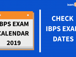 IBPS Exam Calendar 2019
