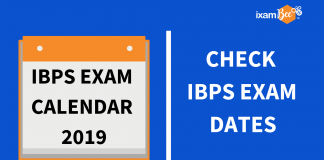 IBPS Exam Calendar 2019