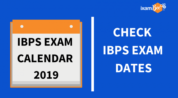 IBPS Exam Calendar 2019
