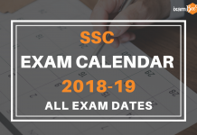 SSC Calendar 2018-19; All Revised Exam Dates