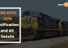 RRB NTPC Notification and All Details