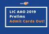 LIC AAO Admit Cards