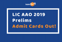 LIC AAO Admit Cards