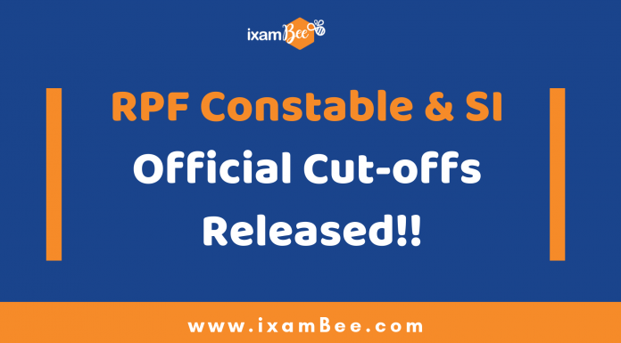 RPF Constable & SI Cut-offs