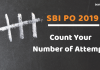 SBI PO Number of Attempts