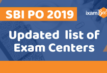 SBI PO Updated Exam Centres