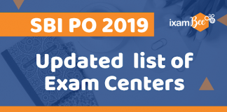 SBI PO Updated Exam Centres