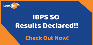 IBPS SO Results Declared