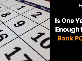 One Year for Bank PO Preparation