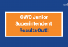 CWC Junior Sup Results