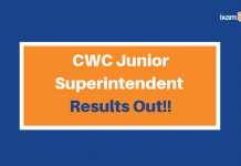 CWC Junior Sup Results