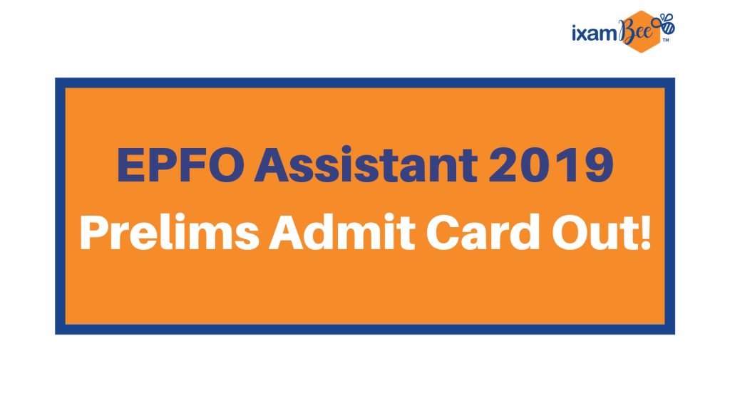 EPFO Assistant Admit Card