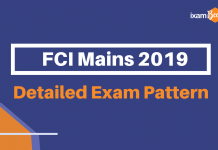 FCI Mains Exam Pattern