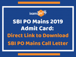 SBI PO Mains Admit Card 2019: Direct Link to Download SBI PO Mains Call Letter