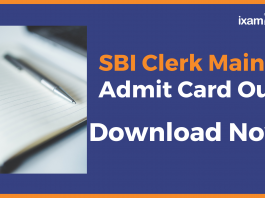 Download SBI Clerk Mains Admit Card