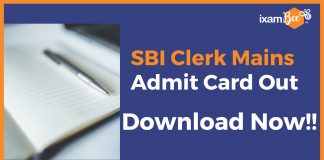 Download SBI Clerk Mains Admit Card