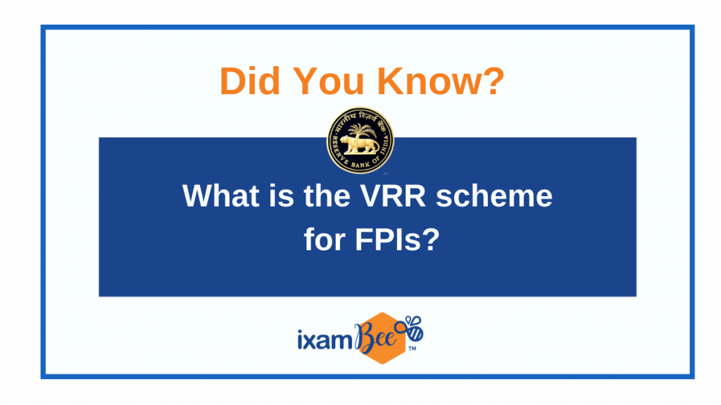 What is the VRR scheme for FPIs?