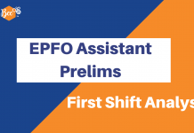 EPFO Assistant Prelims Analysis