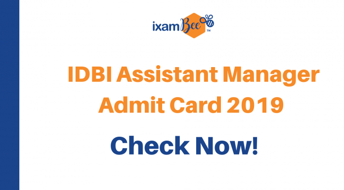 IDBI Assistant Manager Exam Admit Card