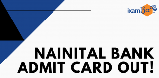Nainital Bank Admit Card Out