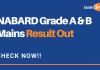 Nabard Grade A & B Mains Result