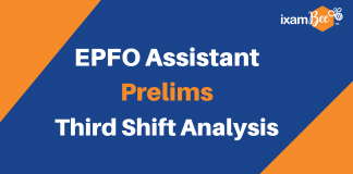 EPFO Assistant Prelims 3rd shift analysis