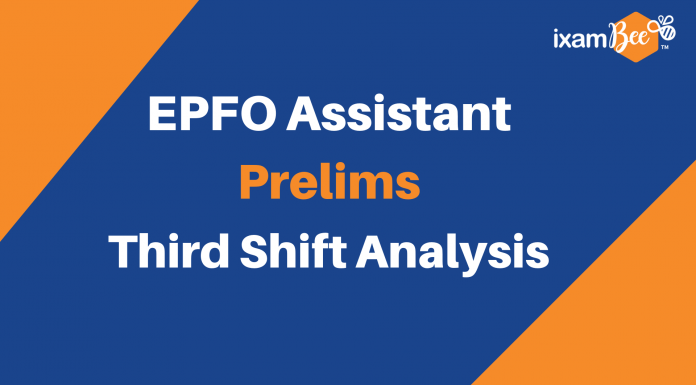 EPFO Assistant Prelims 3rd shift analysis