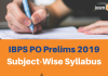 IBPS PO Prelims Subject-wise Syllabus