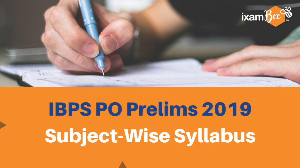 IBPS PO Prelims Subject-wise Syllabus