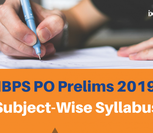 IBPS PO Prelims Subject-wise Syllabus