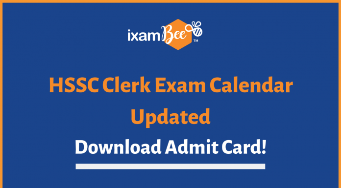 hssc clerk exam dates & admit card