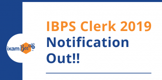 ibps clerk notification released