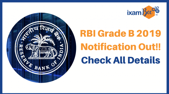 RBI 2019 Exam Notification