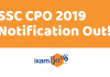 SSC CPO complete notificatin details