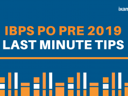 IBPS PO Prelims Last Minute Preparation Tips