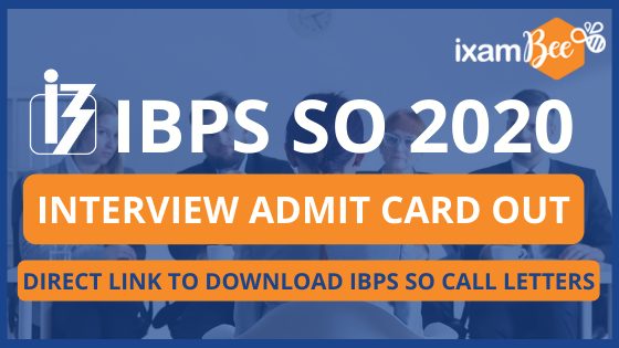 IBPS SO Interview Admit Card