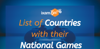List of Countries with their National Games