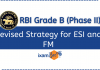 RBI Grade B 2021 ESI and FM