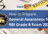 RBI Grade B General Awareness