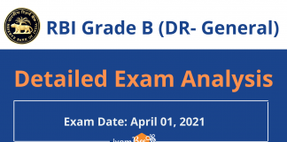 RBI Grade B (DR-General) Exam Analysis 2021