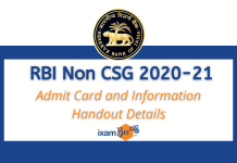 RBI Non CSG