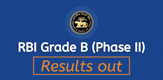 RBI Grade B result 2021