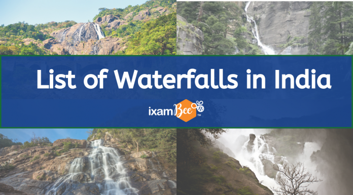 List of Waterfalls in India