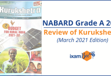 NABARD Grade A: Kurushetra Magazine.